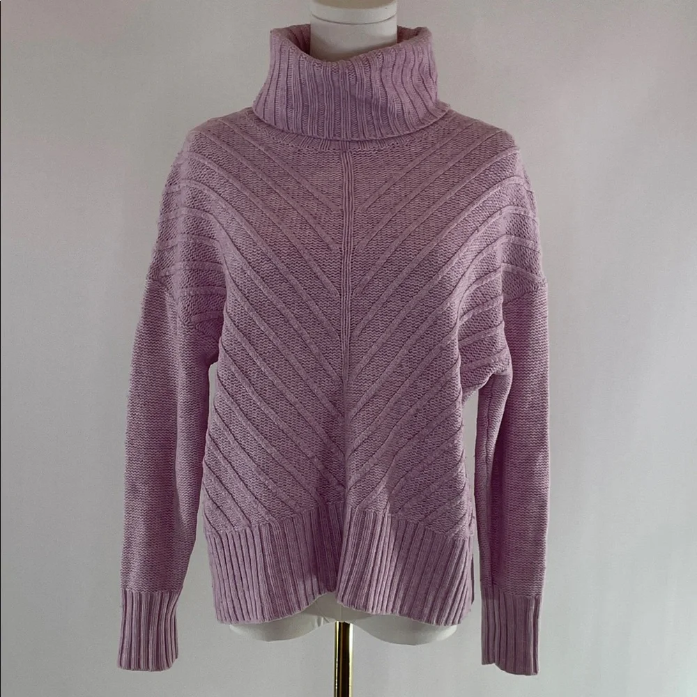 Splendid Arabella Cowl Neck Sweater in pink, M